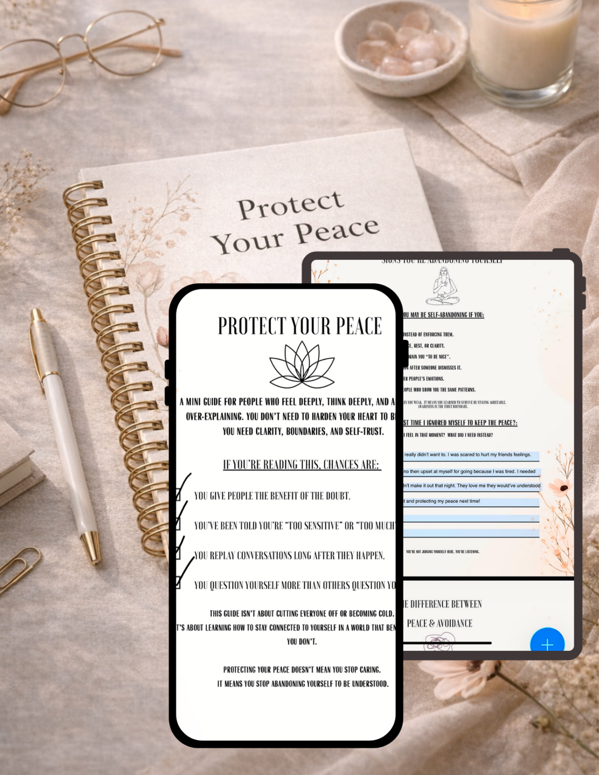 Protect Your Peace: A Gentle Guide To Self-Trust, Boundaries, and Emotional Safety