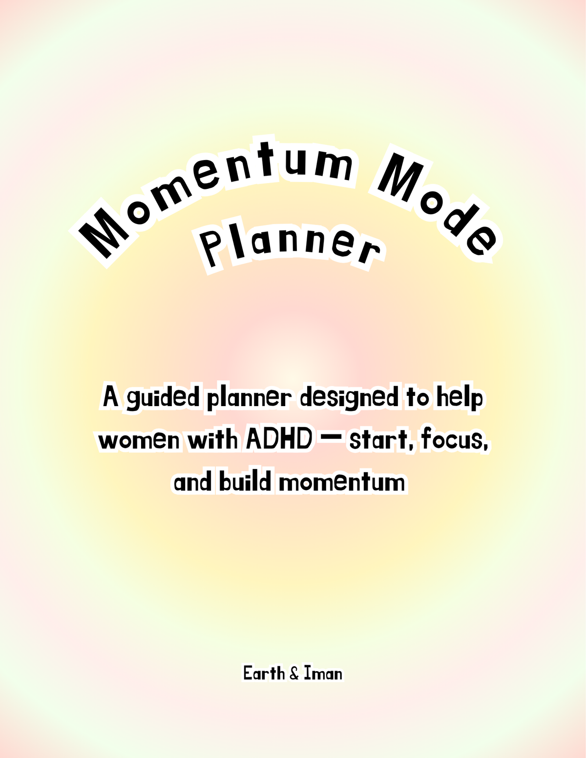 Momentum Mode Planner- for Women with ADHD