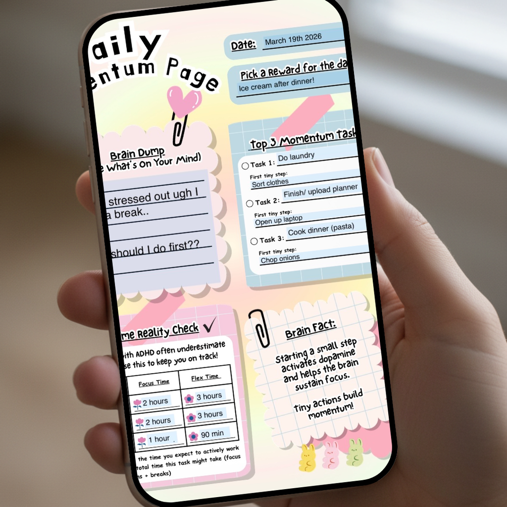 Momentum Mode Planner- for Women with ADHD