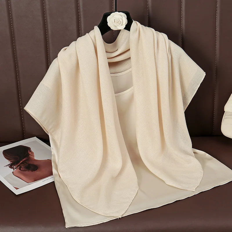 Linen Solid Color Scarf