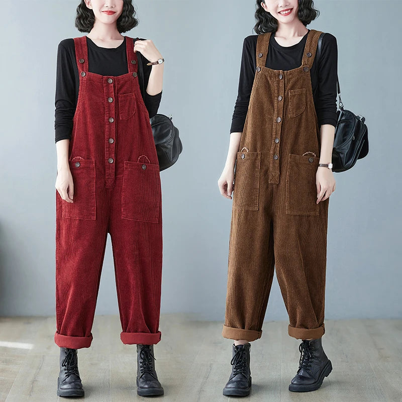 Corduroy Pocket Overalls
