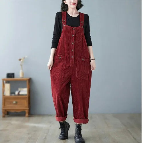 Corduroy Pocket Overalls
