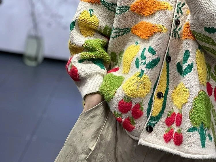 Harvest Bloom Knit Cardigan