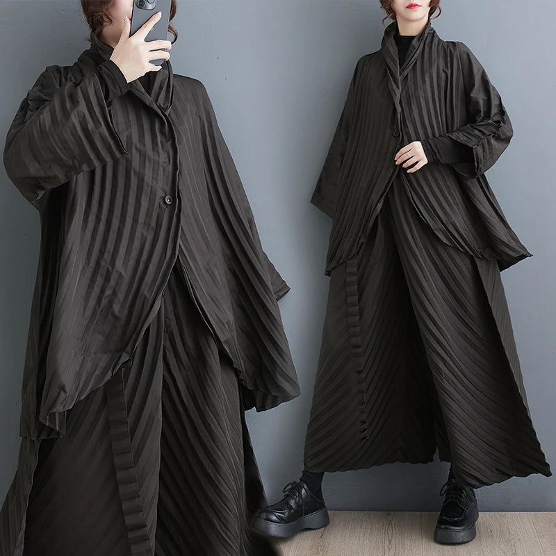 Shadow Pleat Relaxed Top & Pants
