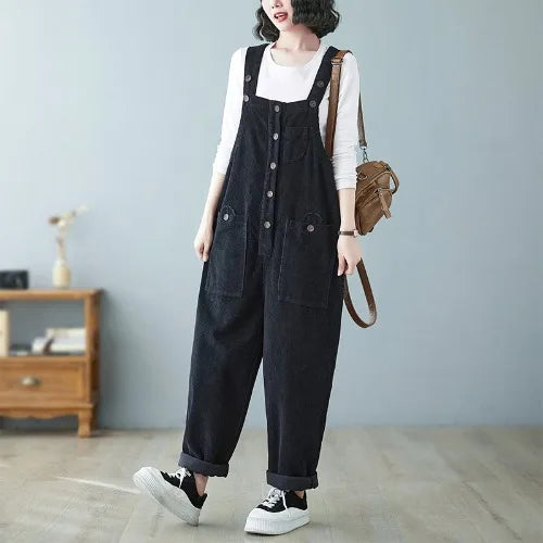Corduroy Pocket Overalls