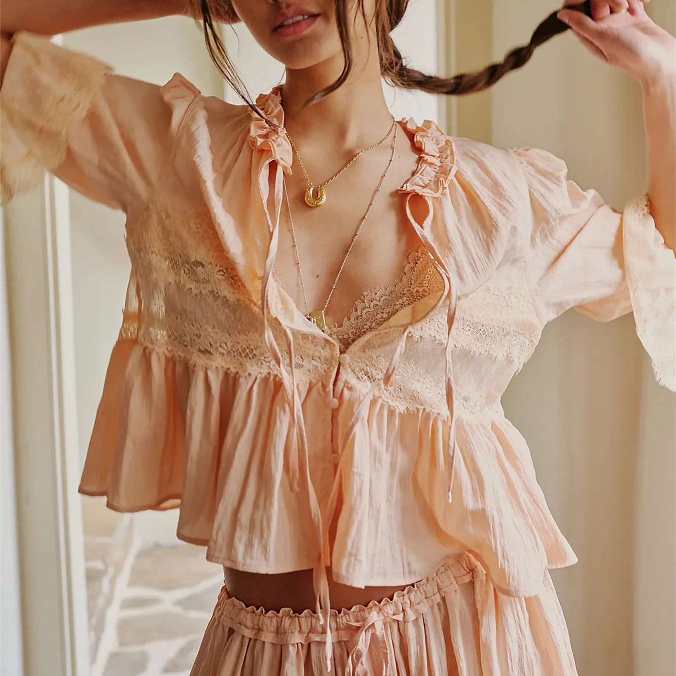 Ruffle Reverie Blouse