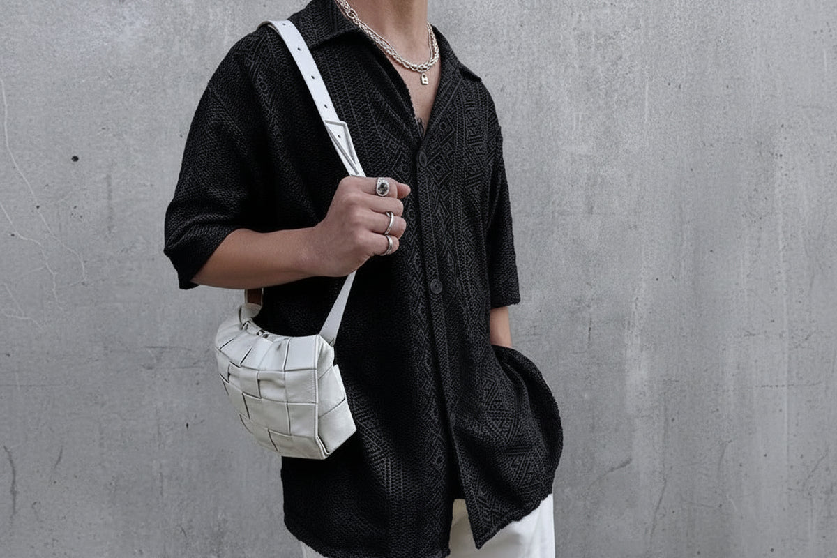 Coastal Knit Button-Up
