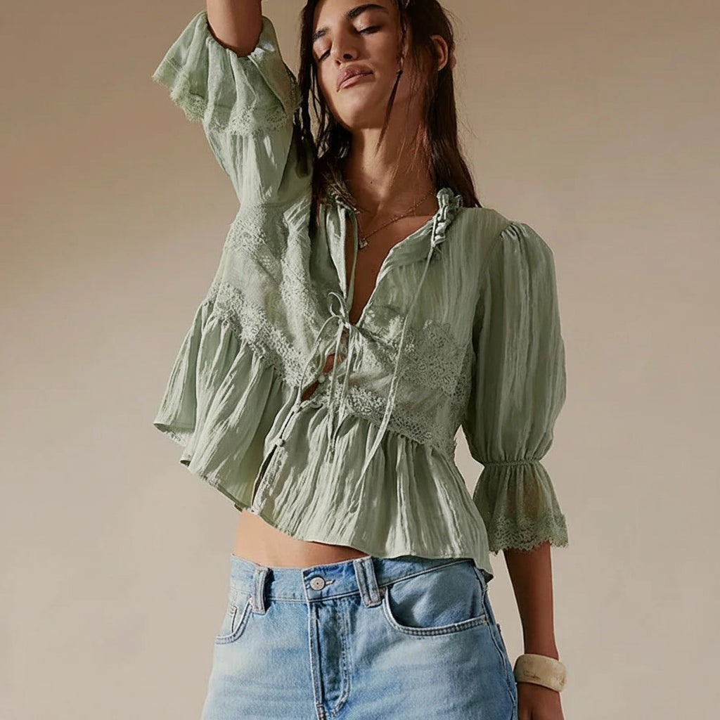 Ruffle Reverie Blouse