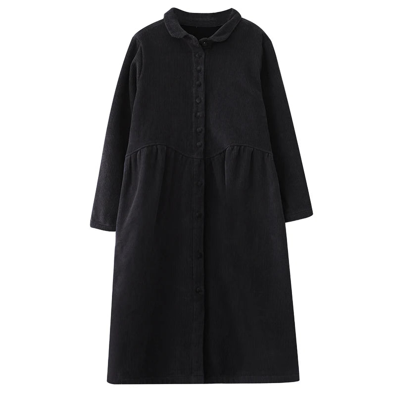 Vintage Cotton Winter Long Coat