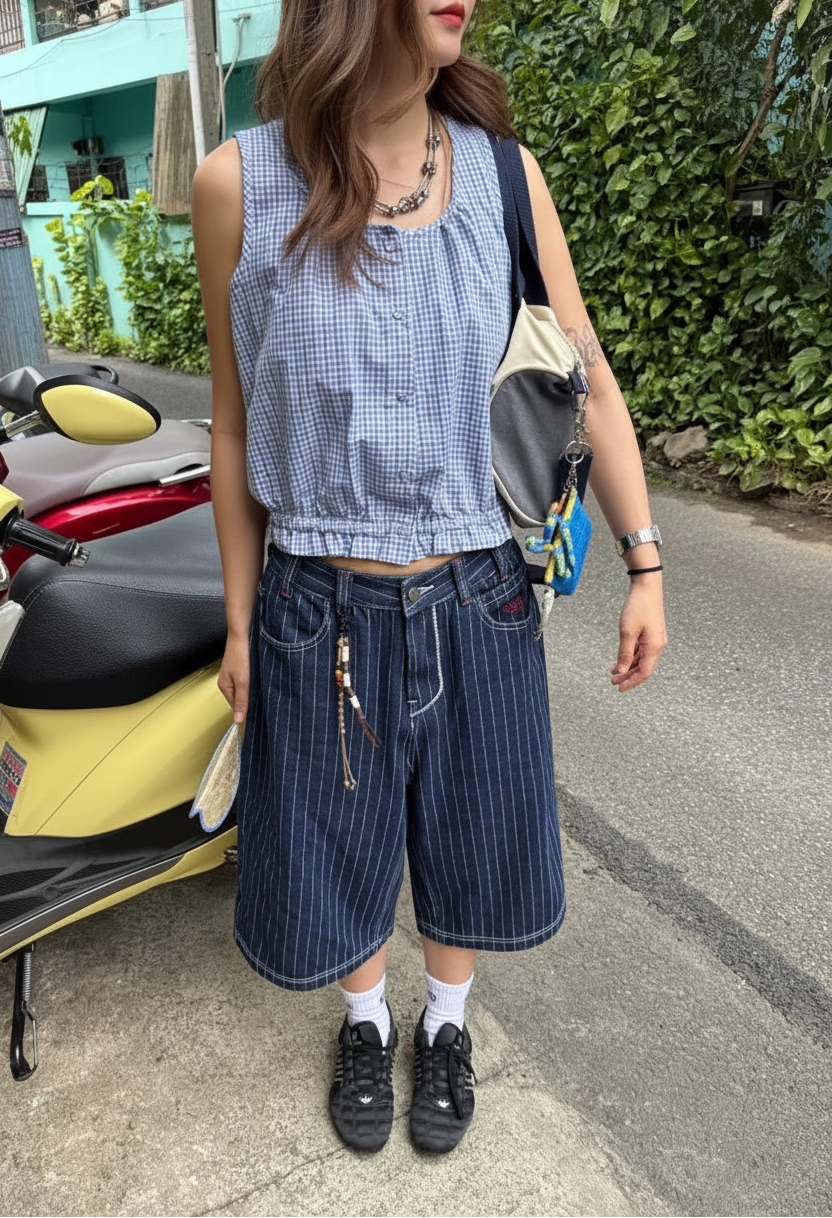 Tidal Stripe Shorts