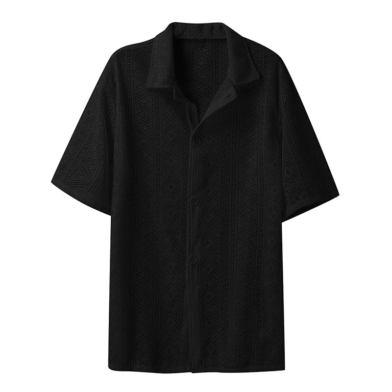 Coastal Knit Button-Up