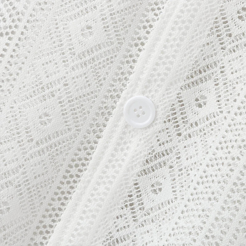 Coastal Knit Button-Up