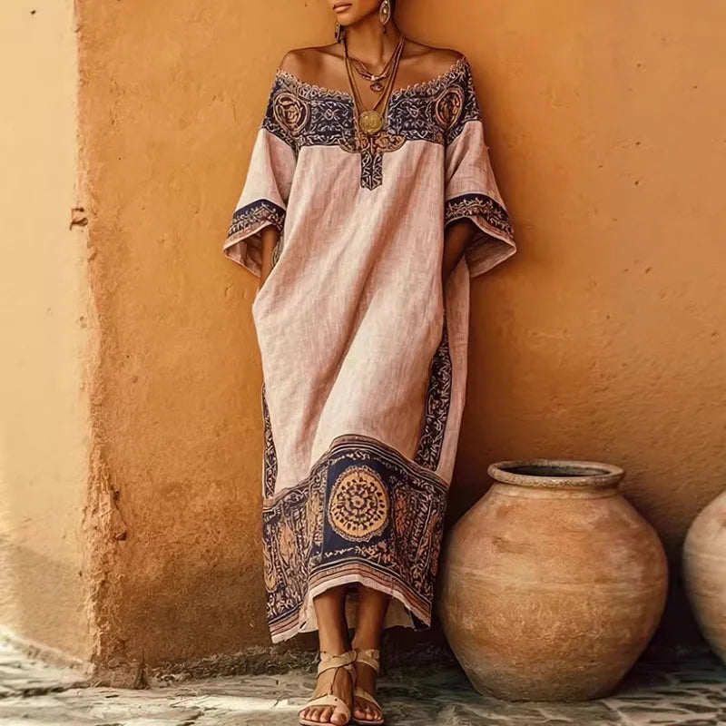Zahra Embroidered Midi Dress