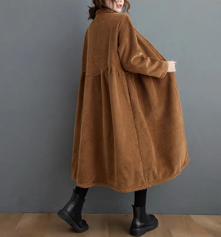 Vintage Cotton Winter Long Coat