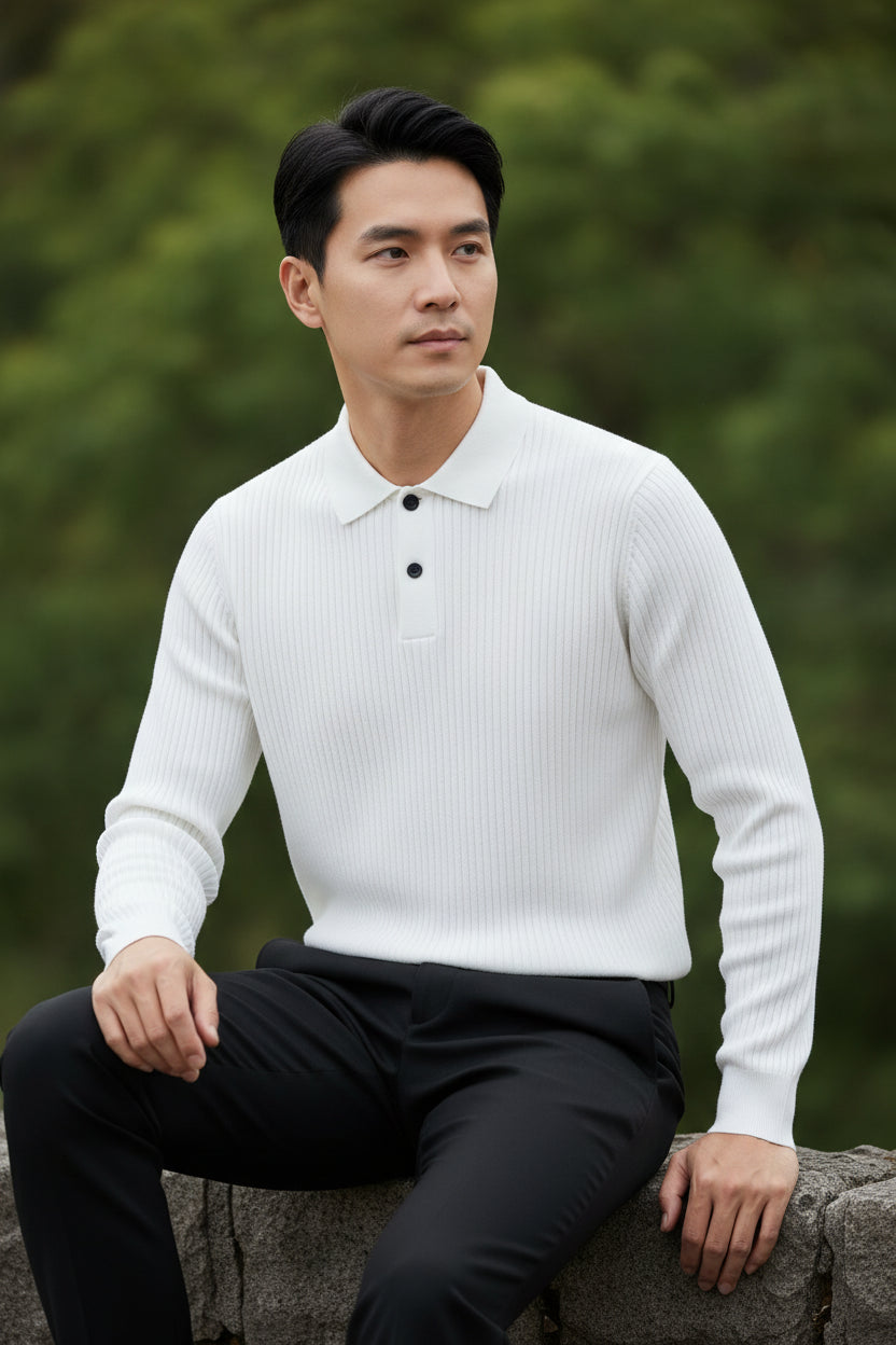 Classic Long-Sleeve Polo