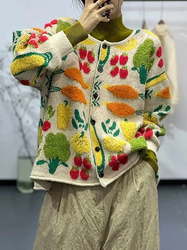 Harvest Bloom Knit Cardigan