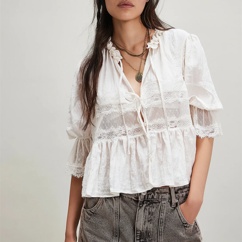 Ruffle Reverie Blouse