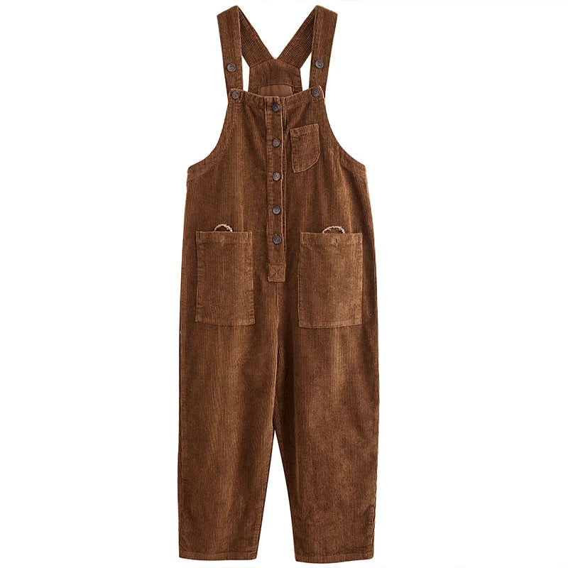 Corduroy Pocket Overalls