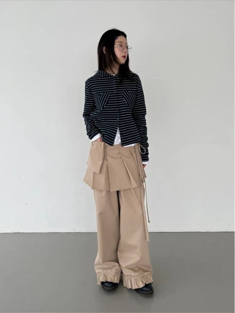 Detachable Skirt Cargo Pants
