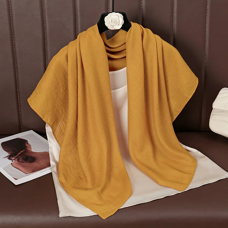 Linen Solid Color Scarf