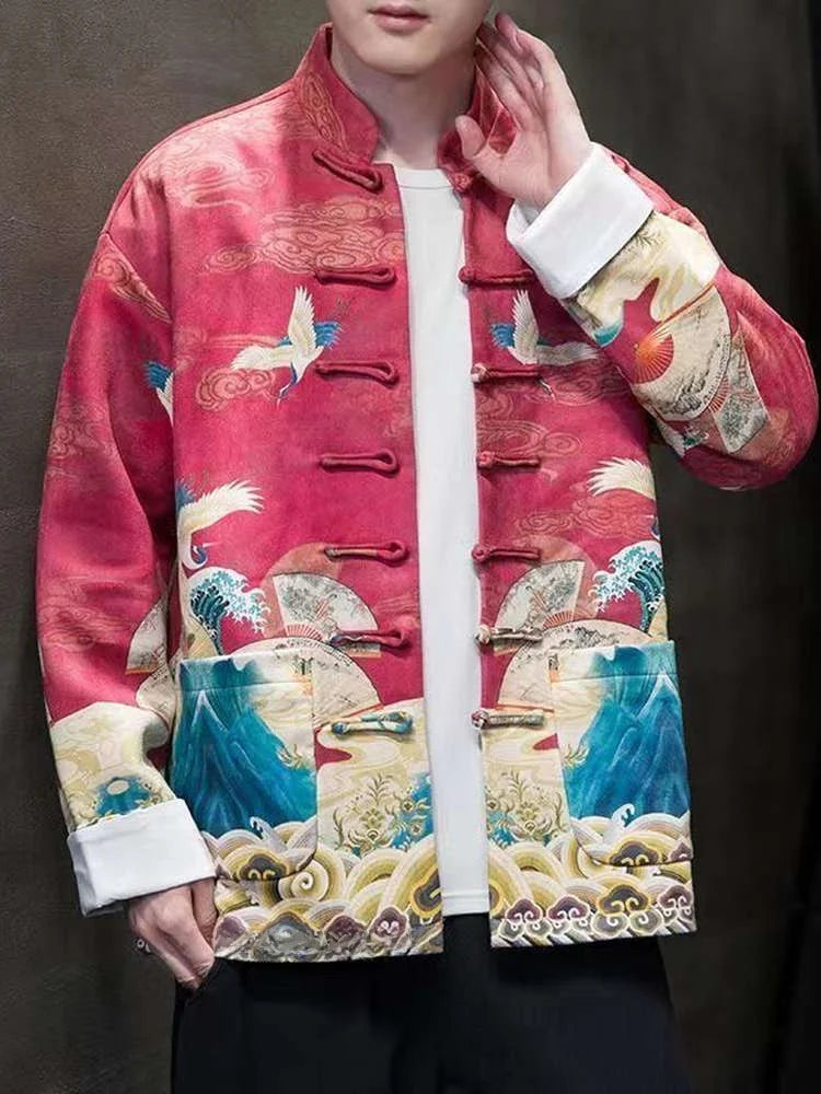Emperor Crane Brocade Jacket