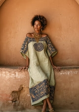 Zahra Embroidered Midi Dress