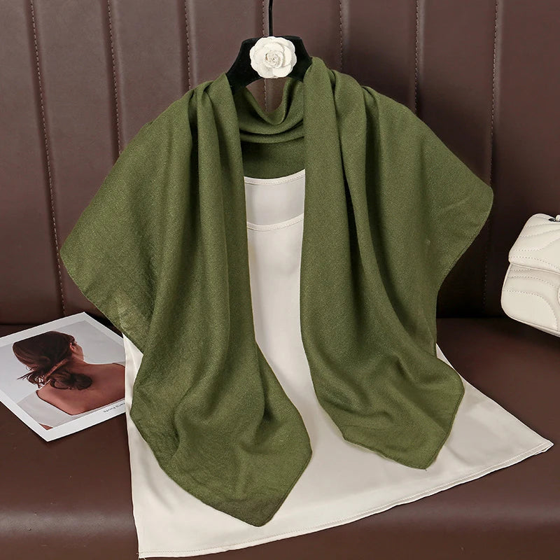 Linen Solid Color Scarf
