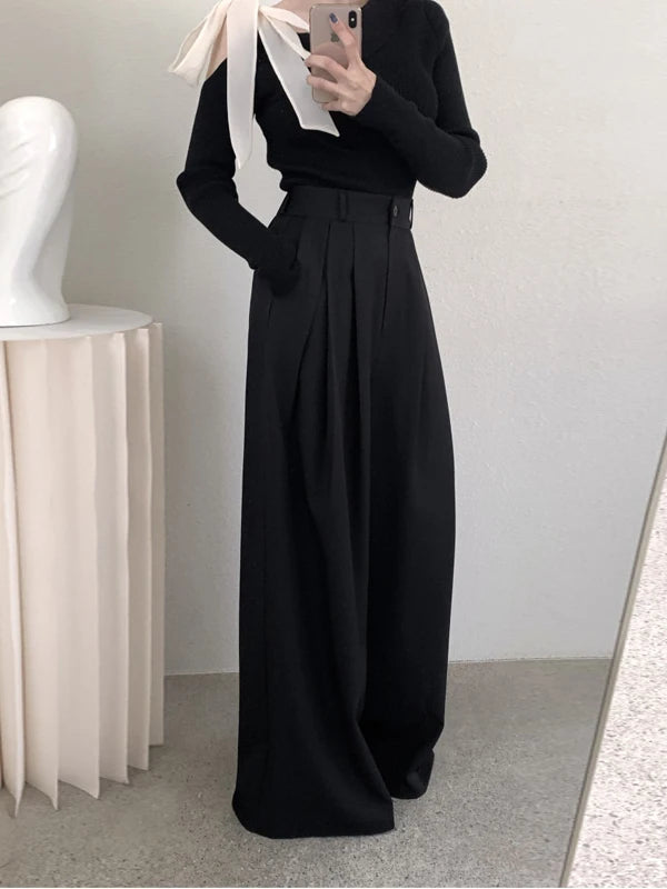 Silky Flow Wide-Leg Pants