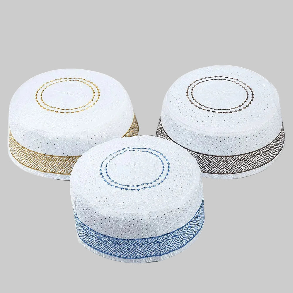 Muslim Men Cotton Kufi