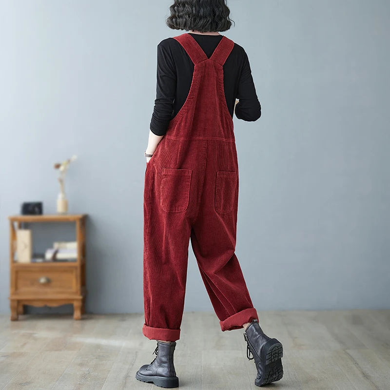 Corduroy Pocket Overalls