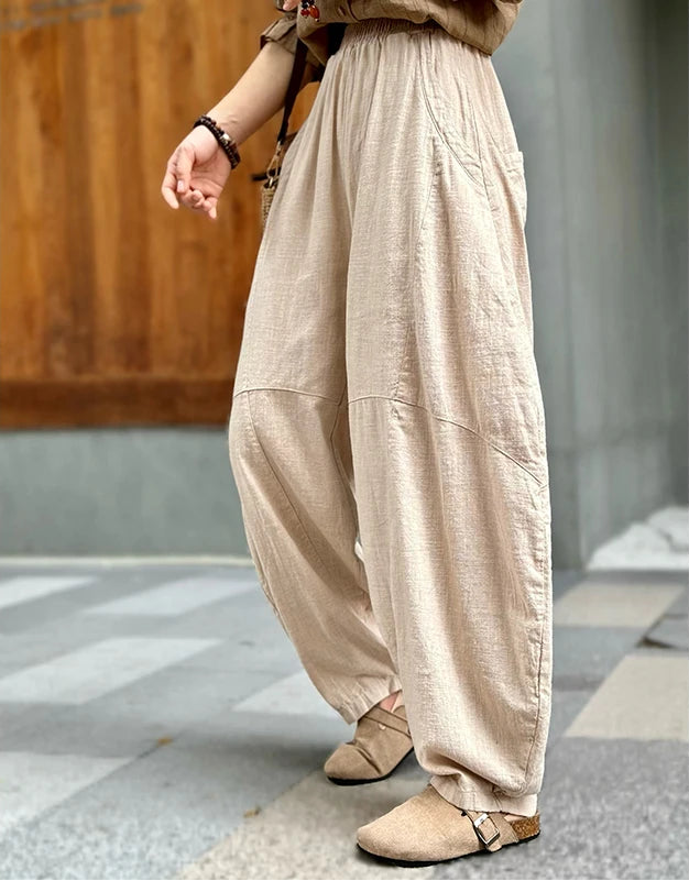 Linen Lantern Pants
