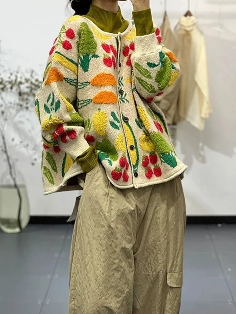 Harvest Bloom Knit Cardigan