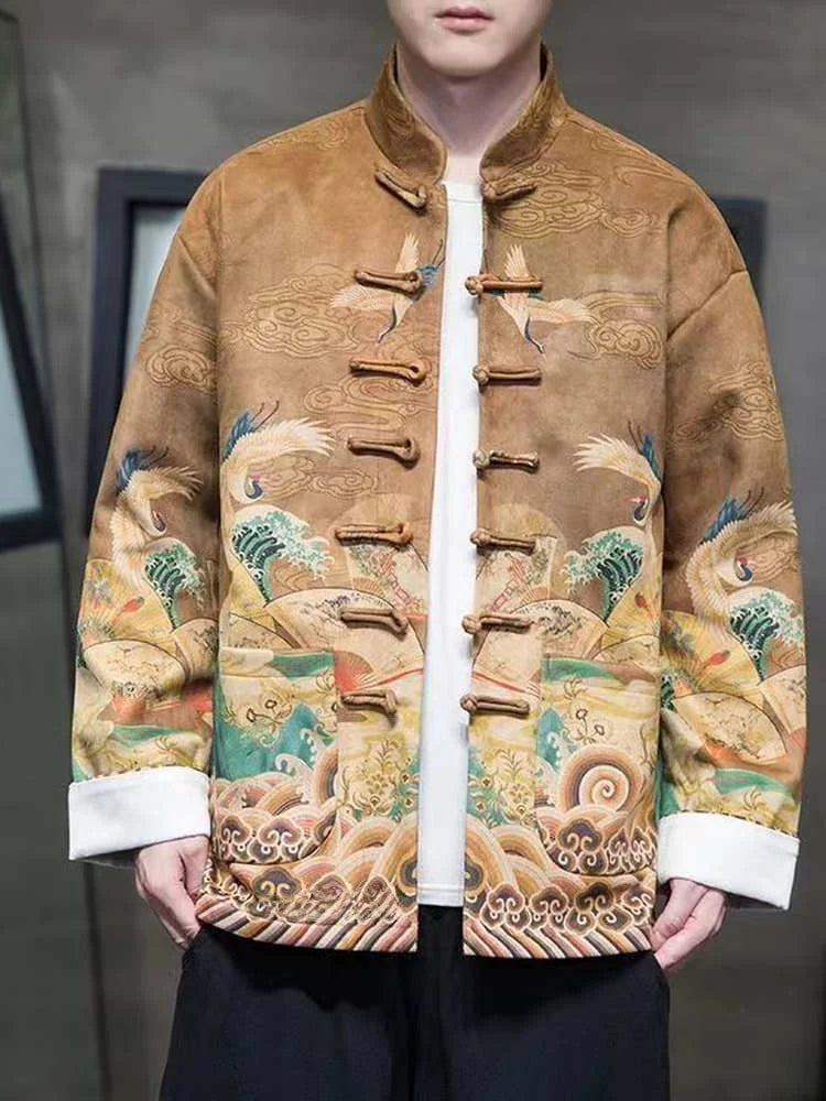 Emperor Crane Brocade Jacket