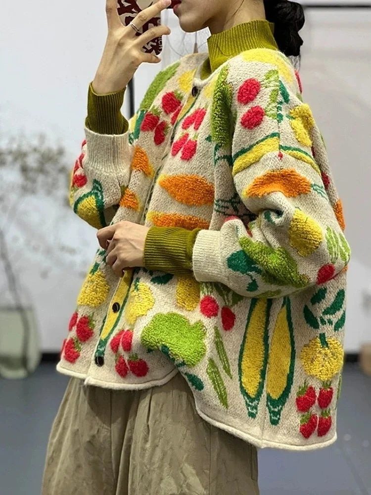 Harvest Bloom Knit Cardigan