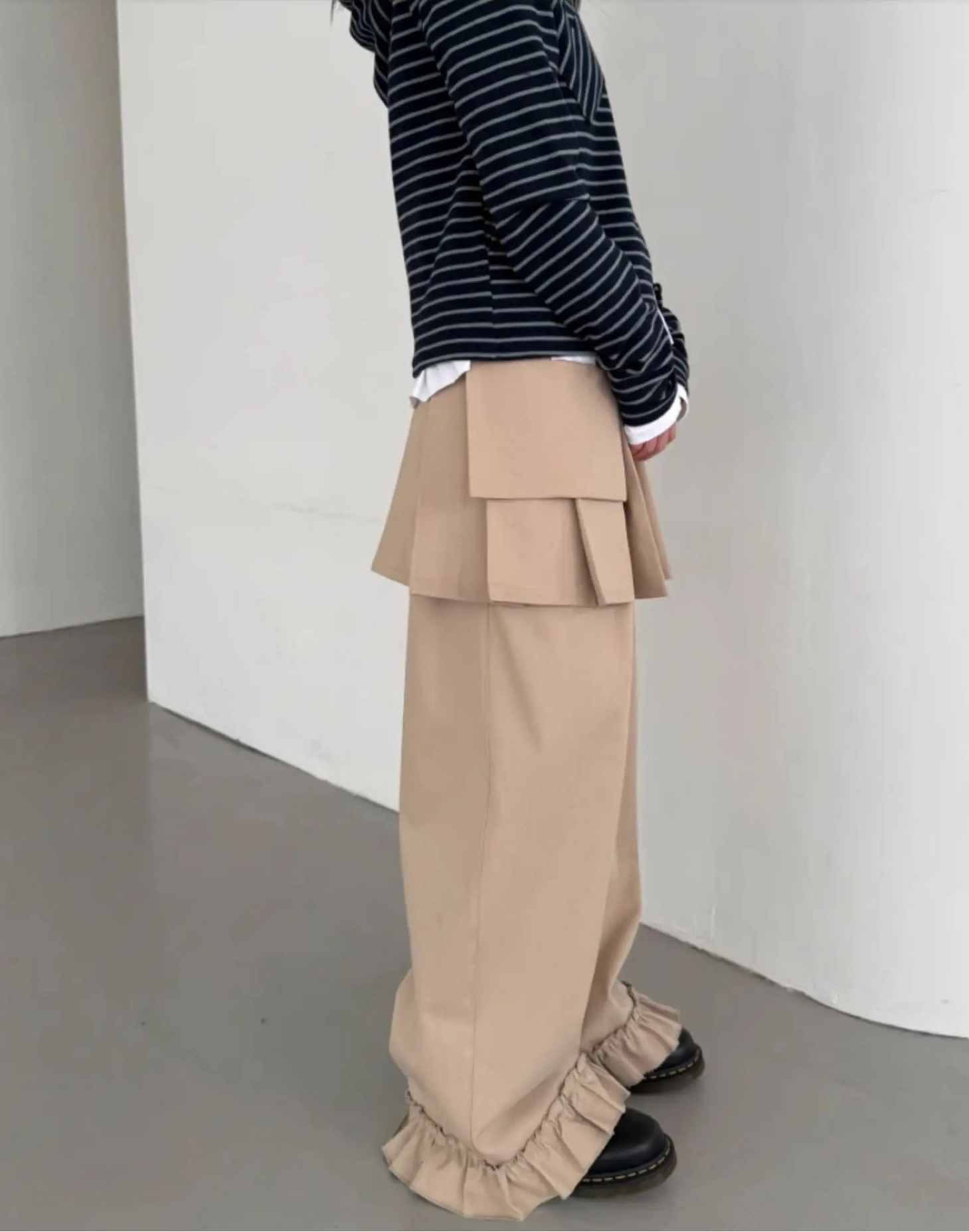 Detachable Skirt Cargo Pants