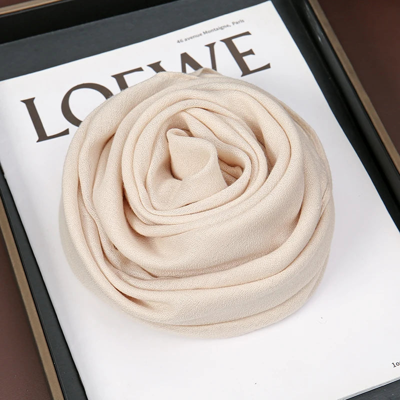 Linen Solid Color Scarf