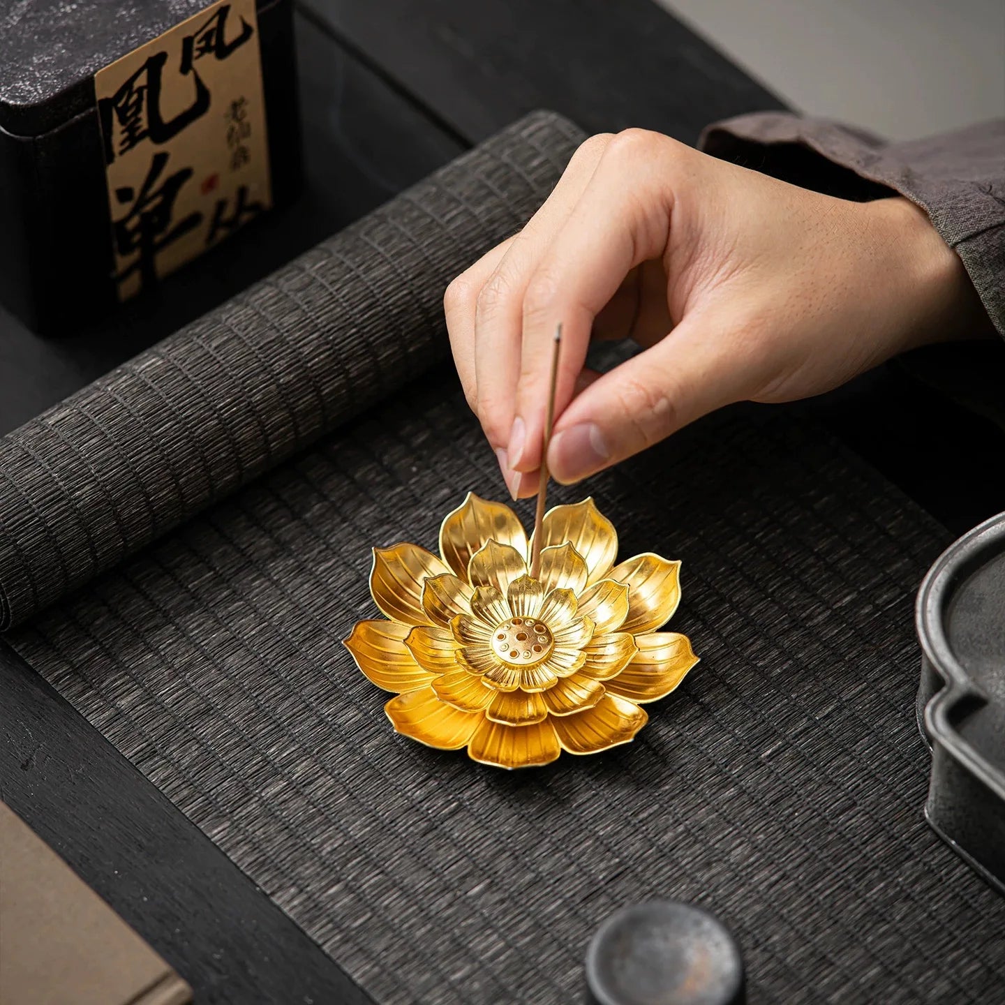 Lotus Line Incense Holder