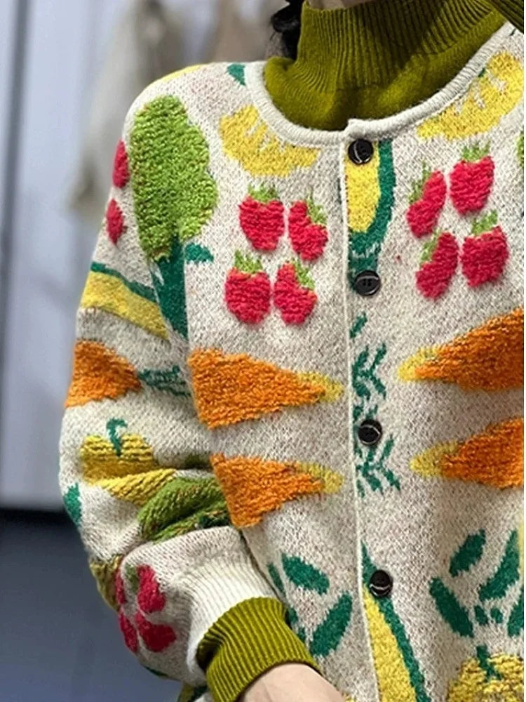 Harvest Bloom Knit Cardigan