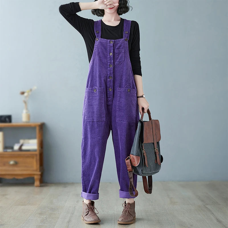 Corduroy Pocket Overalls